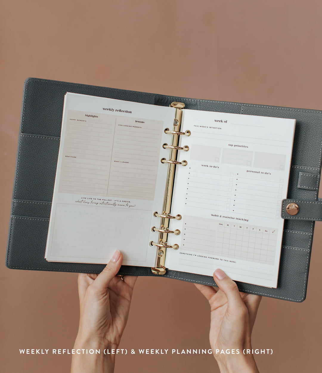 Weekly Ring Binder Planner Set