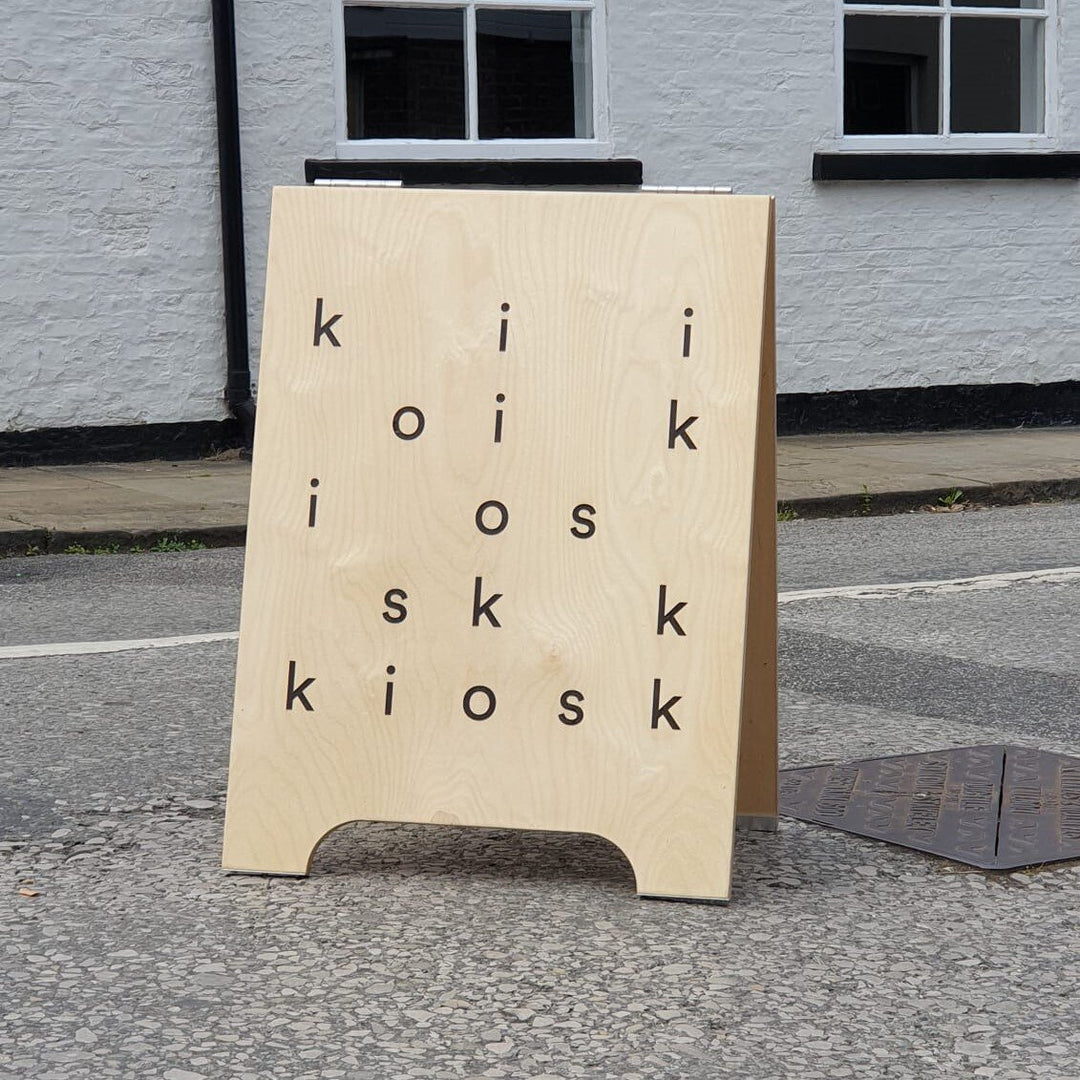 Modern Personalised Plywood A-boards