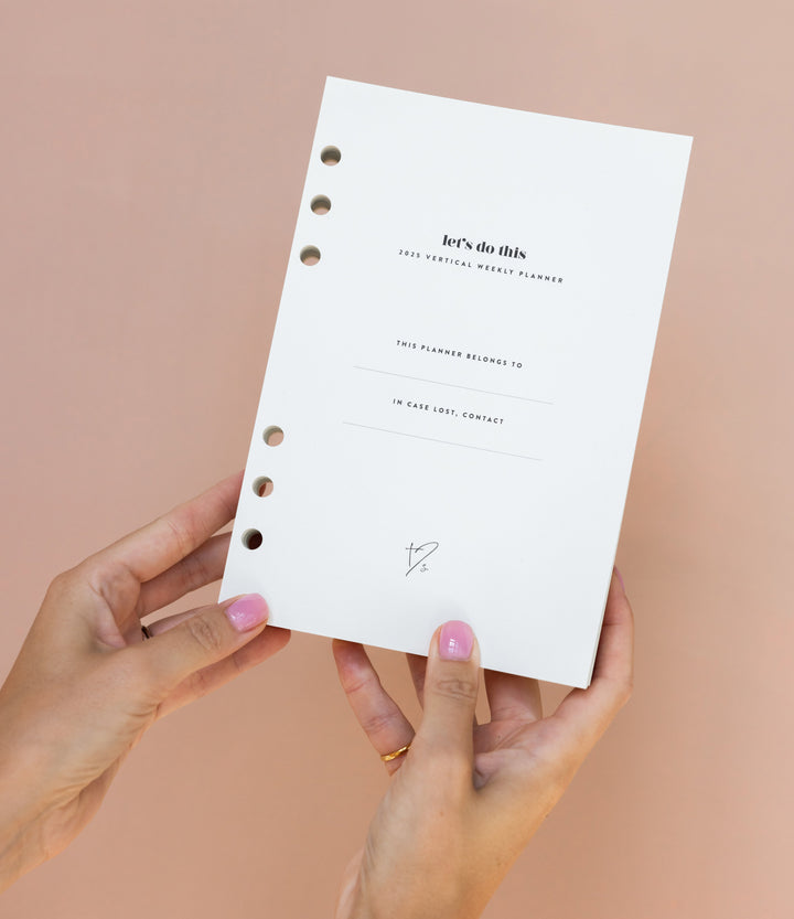 Organised Week Vertical Planner Pack