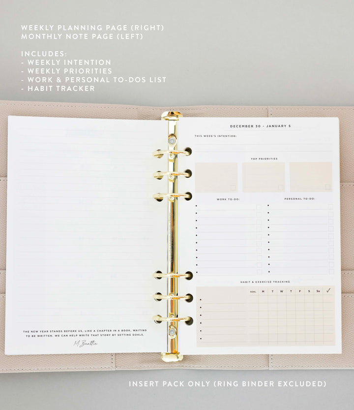 Organised Week Vertical Planner Pack
