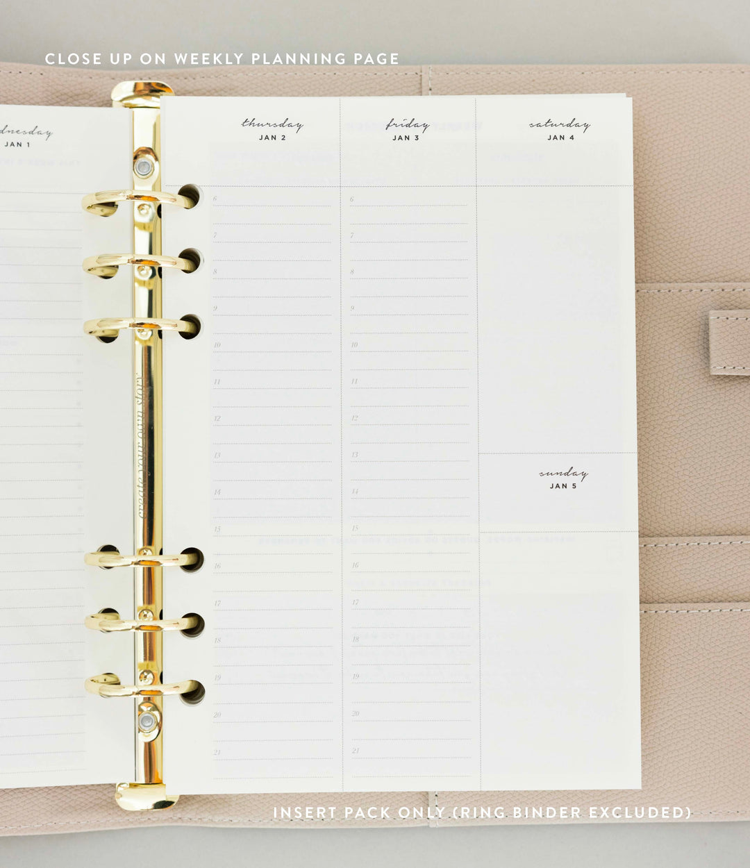 Organised Week Vertical Planner Pack