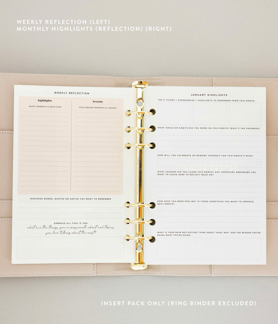 Organised Week Vertical Planner Pack