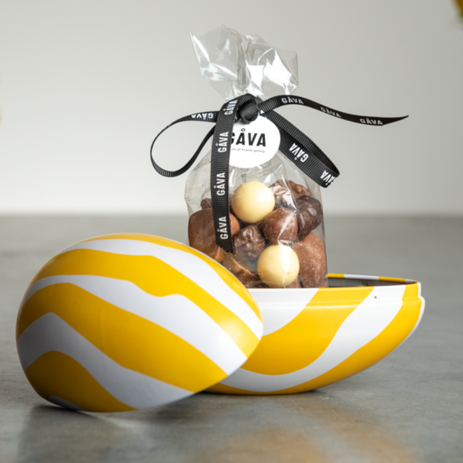 Striped Easter Tin Egg