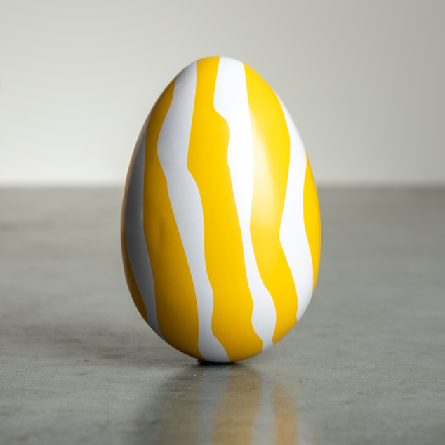 Striped Easter Tin Egg