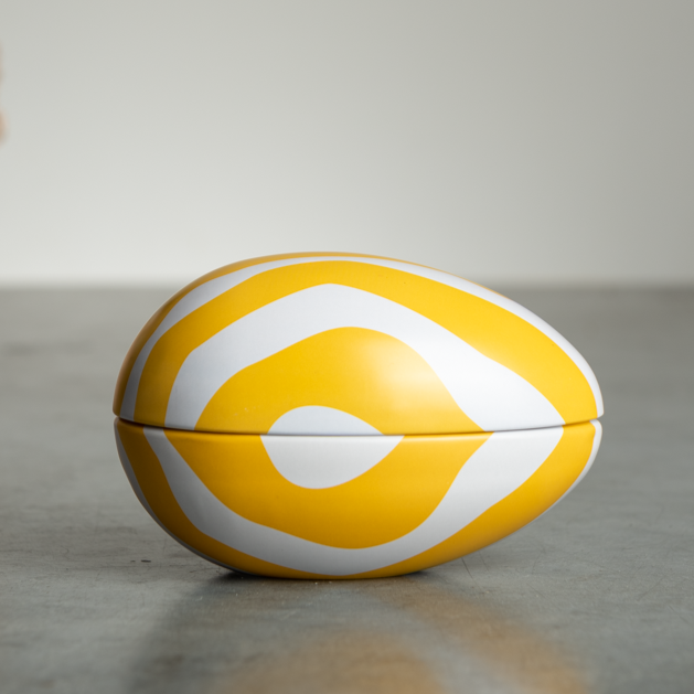 Striped Easter Tin Egg