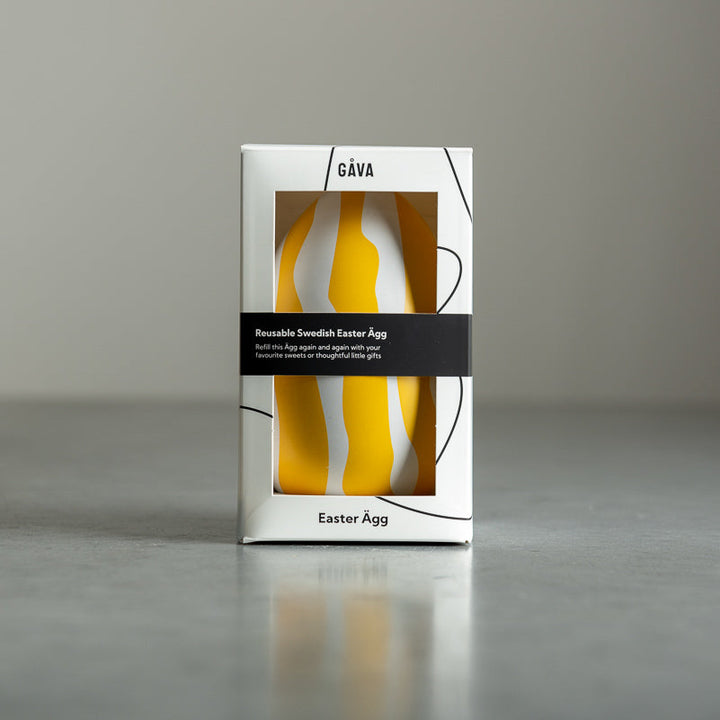 Striped Easter Tin Egg