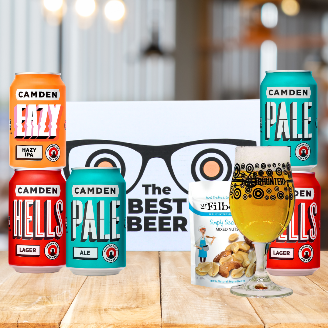 Craft Beer Gift Set with Glass - IPA, Pale Ale, Lager (5 x 330ml Cans)
