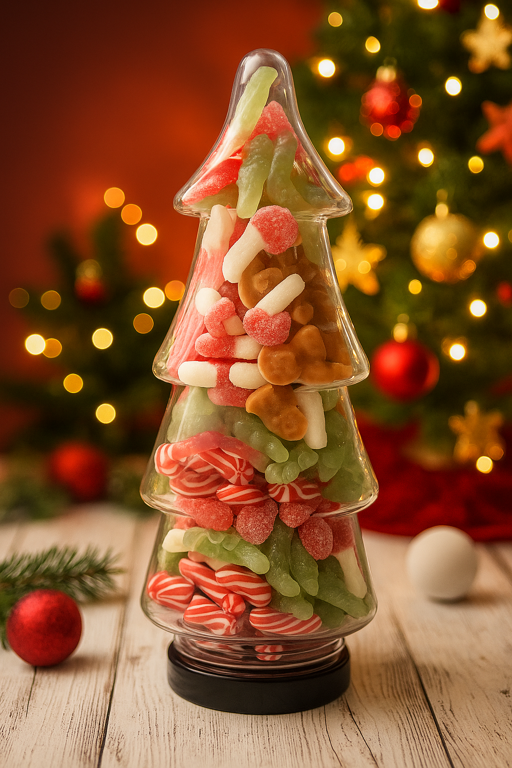 Christmas Tree Sweet Jar