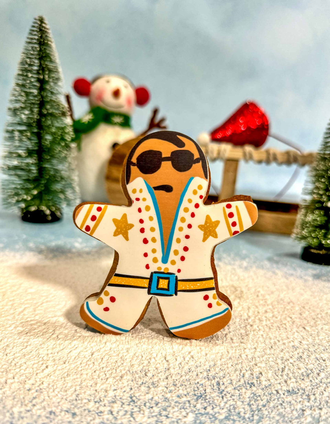 Gingerbread Elvis Christmas Cookies