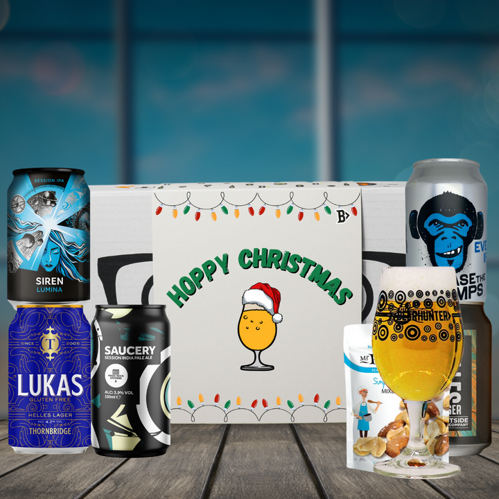 Craft Beer Gift Set with Glass - IPA, Pale Ale, Lager (5 x 330ml Cans)