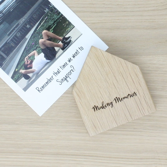 Rustic Oak Photo Display