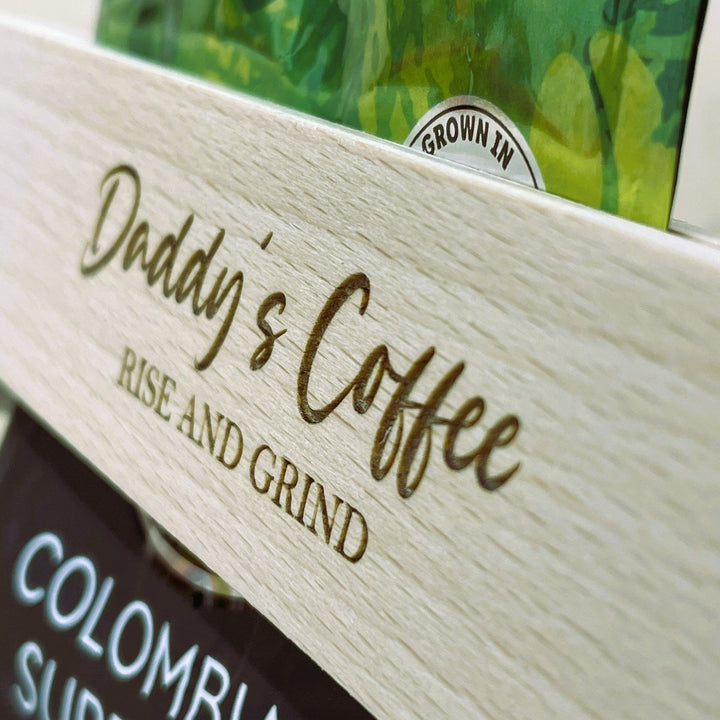 Personalised Wooden Coffee Scoop & Clip