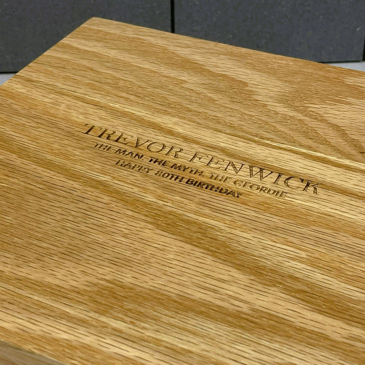 Solid Oak Personalised Memory Box