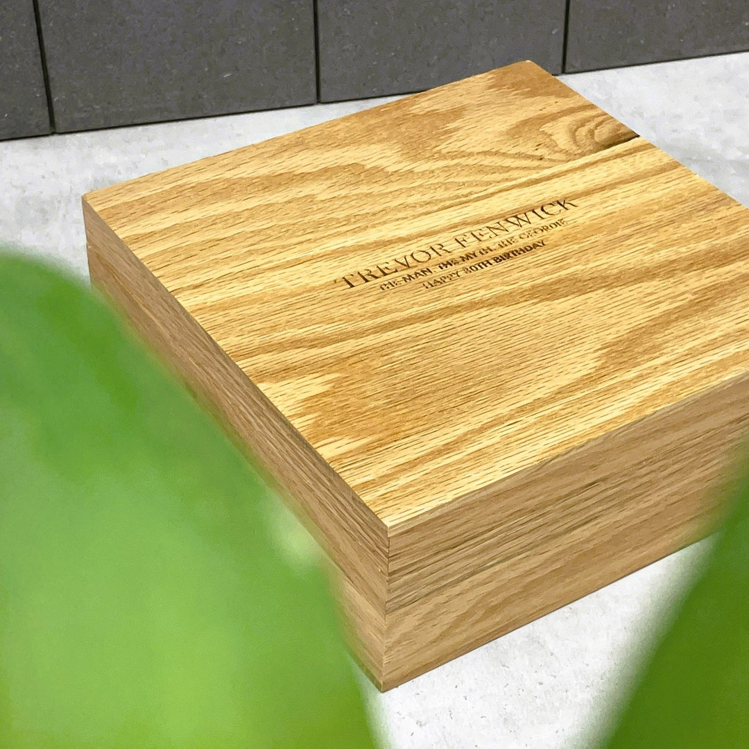 Solid Oak Personalised Memory Box