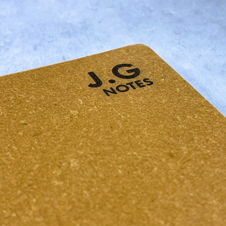 Sustainable Personalised A5 Leather Notebook