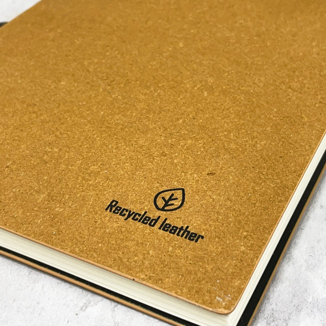 Sustainable Personalised A5 Leather Notebook