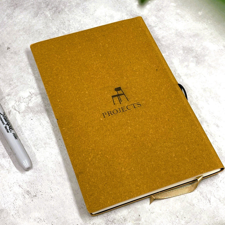 Sustainable Personalised A5 Leather Notebook