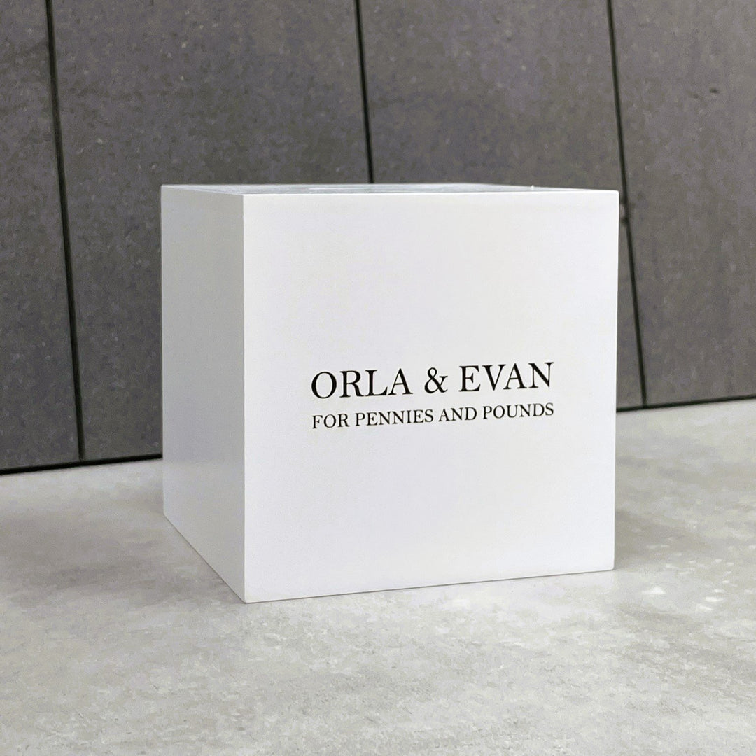 Chic White Wooden Money Box for Children