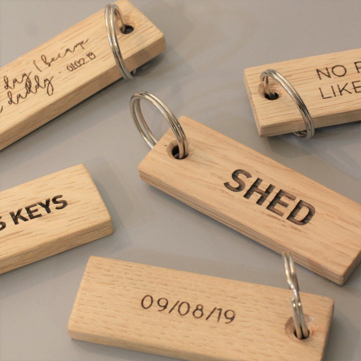 Personalised Wooden Keyring