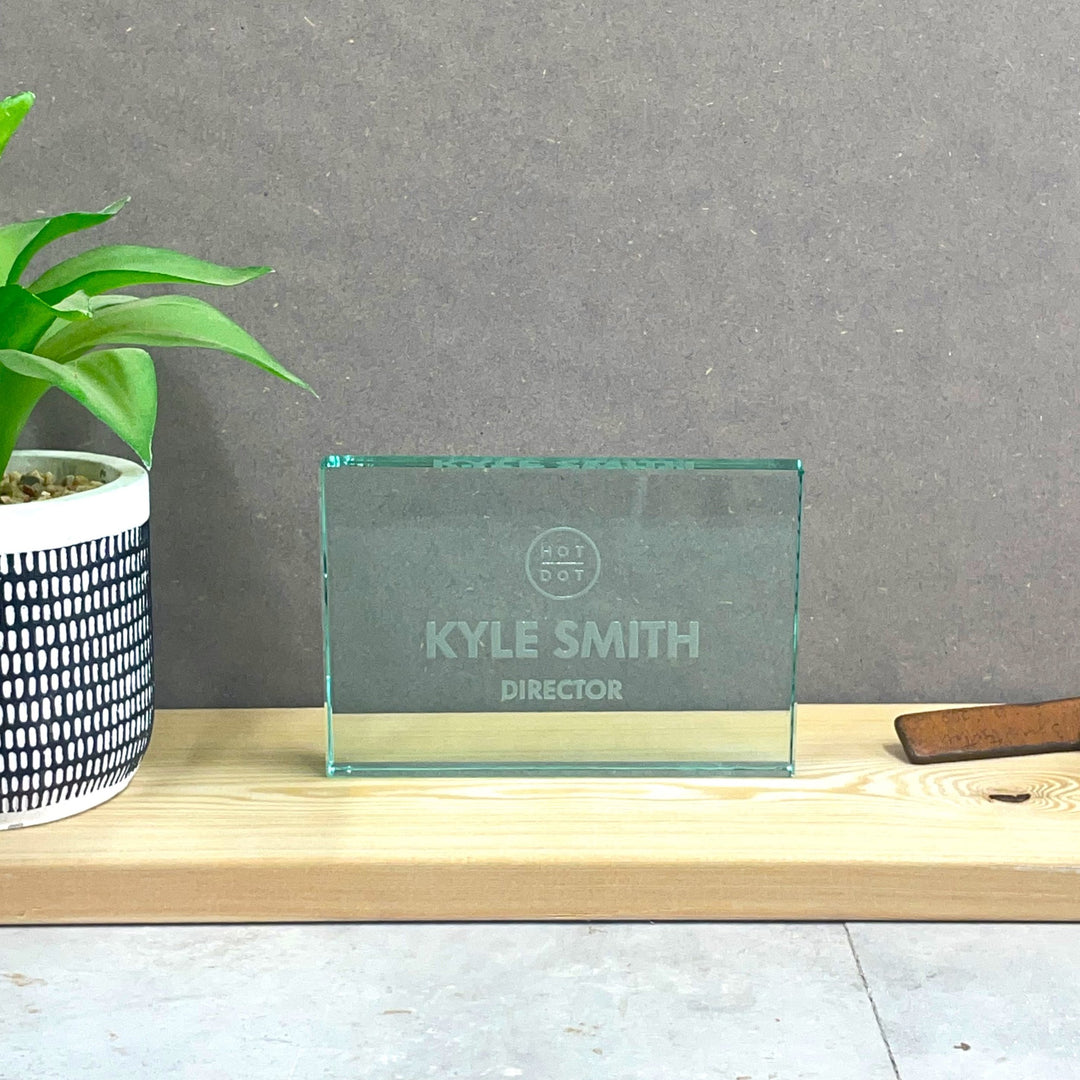 Personalised Glass Block Award