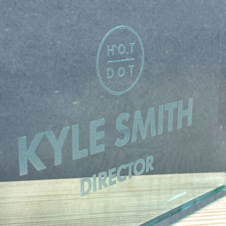 Personalised Glass Block Award