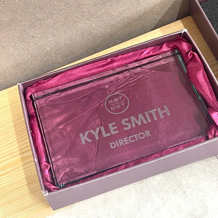 Personalised Glass Block Award