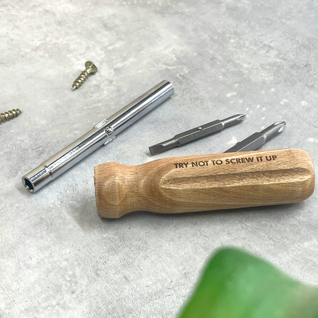 Personalised Wooden Screwdriver