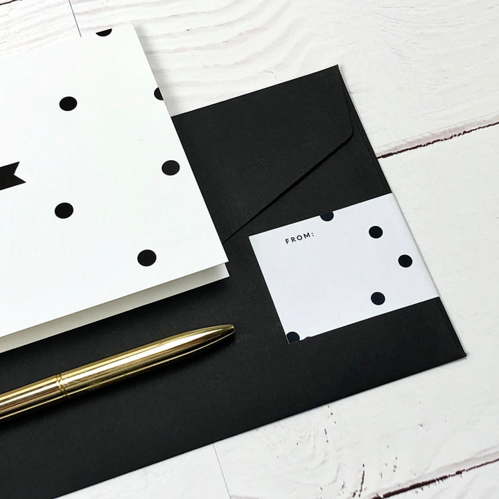 Black & Gold Stationery Set