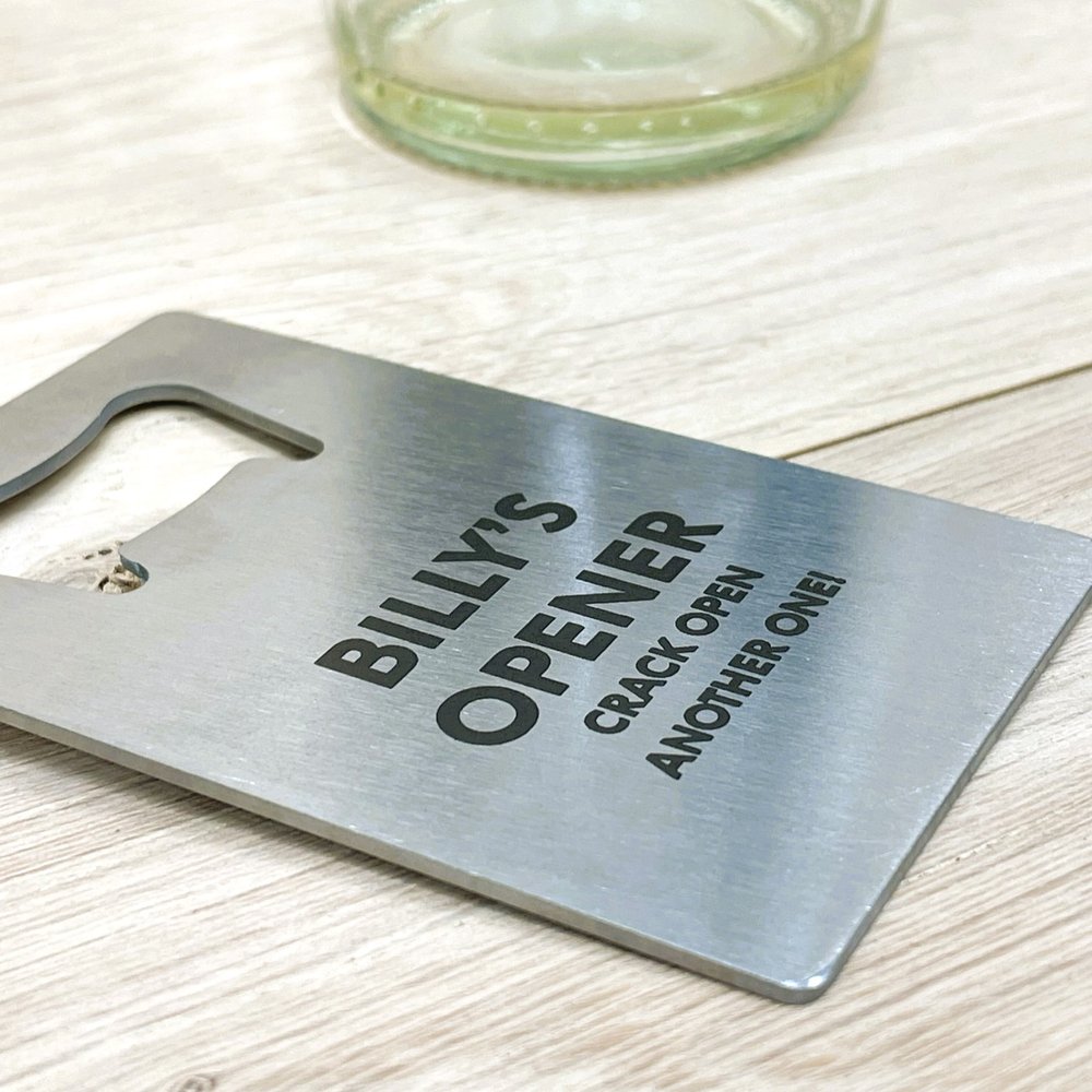 Sleek Personalised Bottle Opener