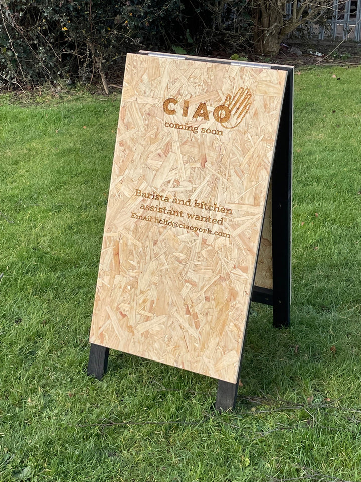 Personalised OSB A-Boards