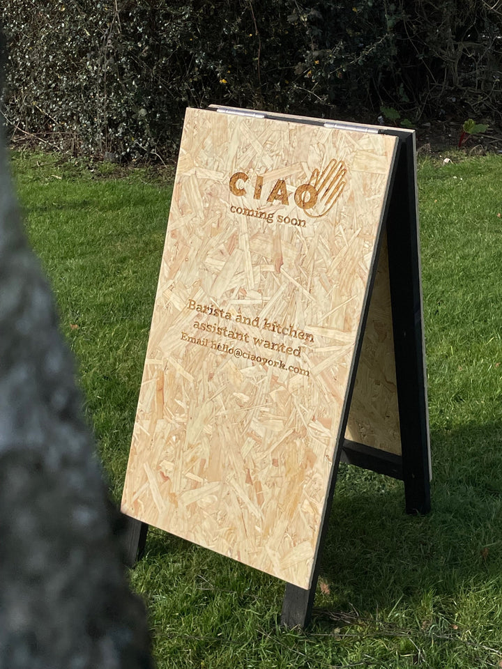 Personalised OSB A-Boards