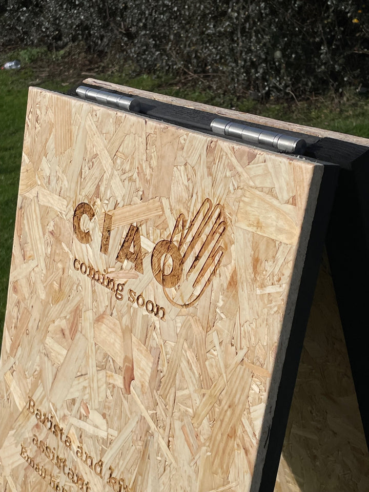 Personalised OSB A-Boards