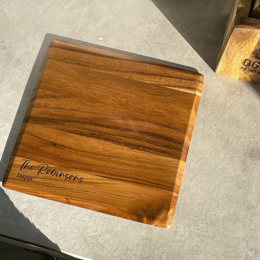 Dark Wooden Personalised Place Mats