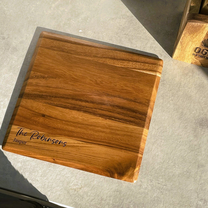 Dark Wooden Personalised Place Mats