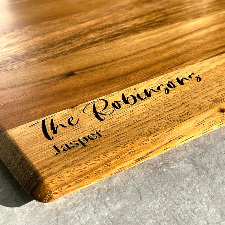 Dark Wooden Personalised Place Mats