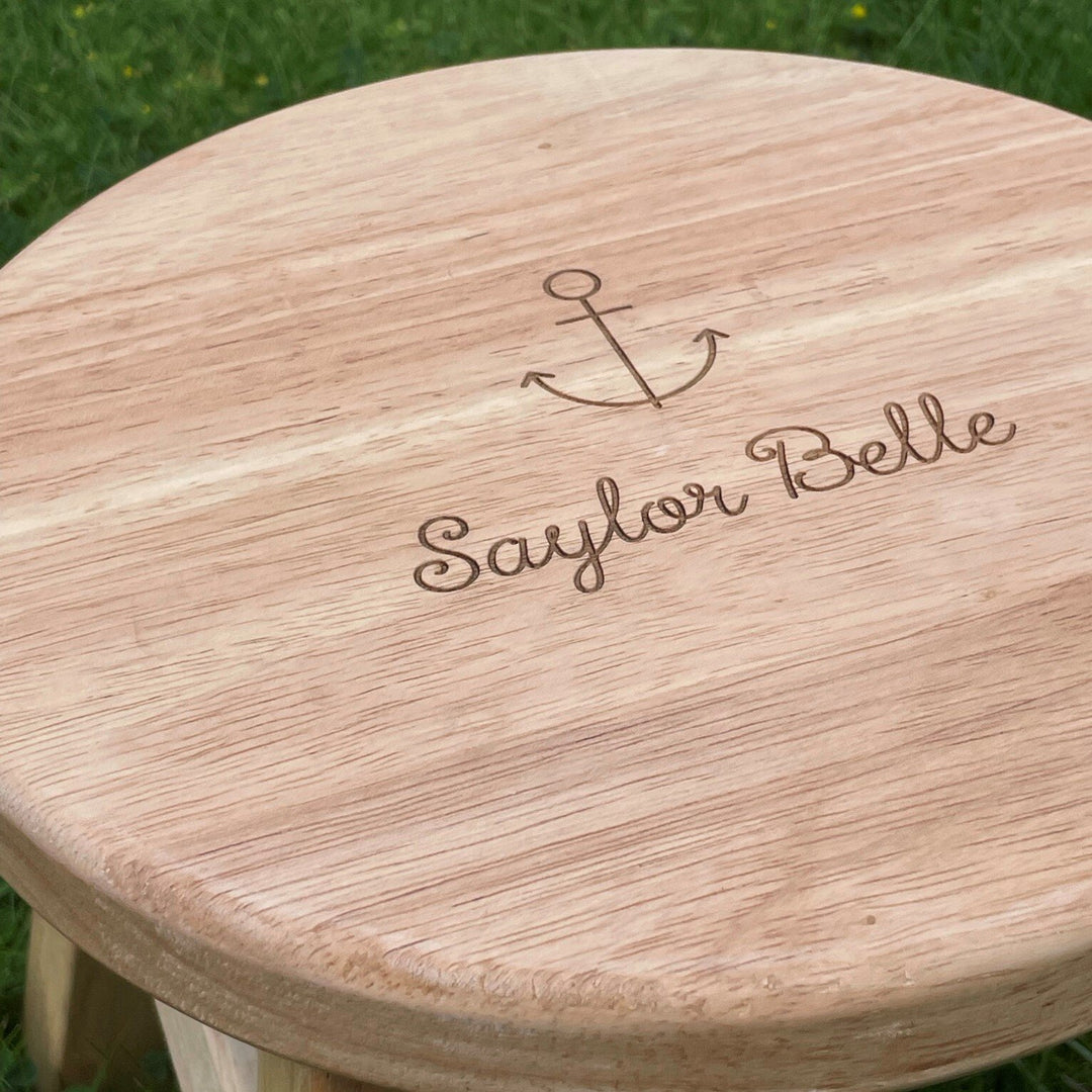 Personalised Children's Wooden Stool