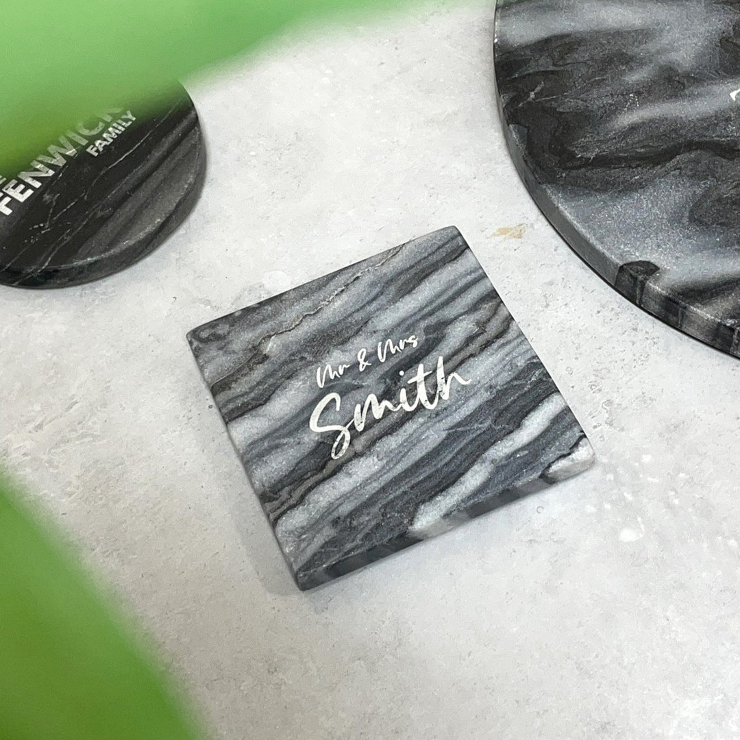 Refined Marble Coasters