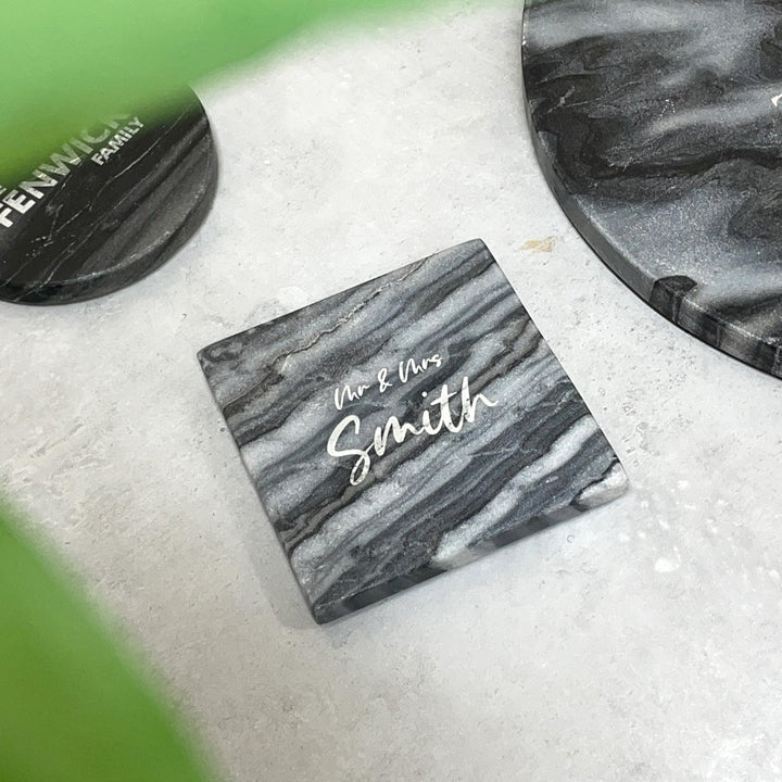 Refined Marble Coasters