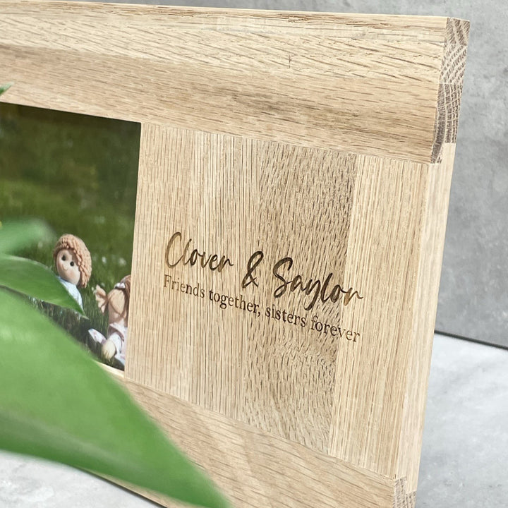 Personalised Oak Picture Frame