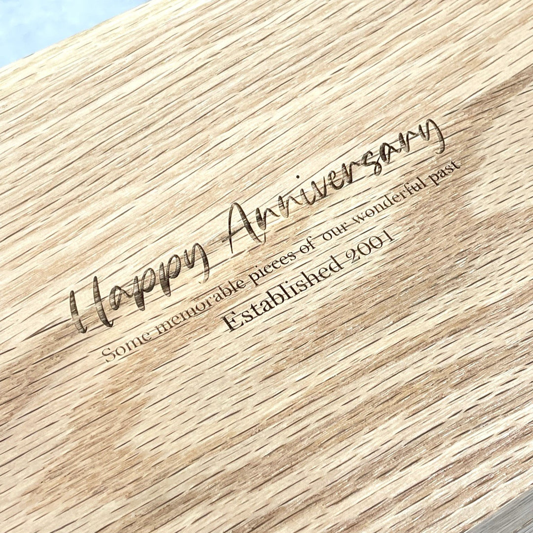 Personalised Oak Memory Box