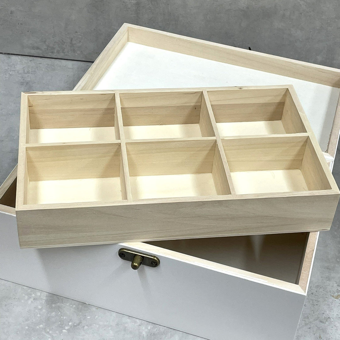 White Wooden Jewellery Box