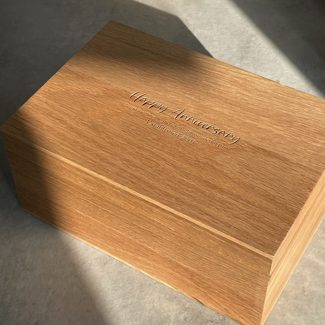 Personalised Oak Memory Box