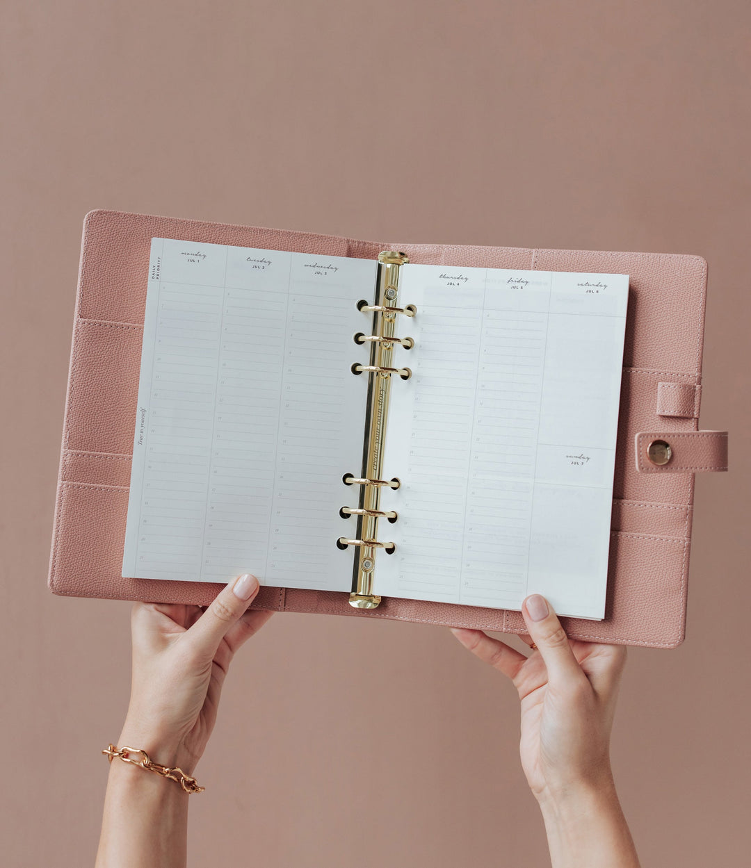 Limited Edition Vertical Weekly Ring Binder Planner Set