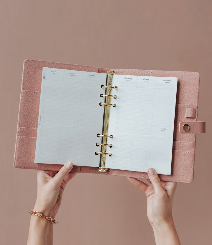 Limited Edition Vertical Weekly Ring Binder Planner Set