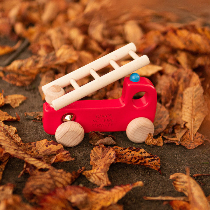 Personalised Wooden Fire Engine Toy