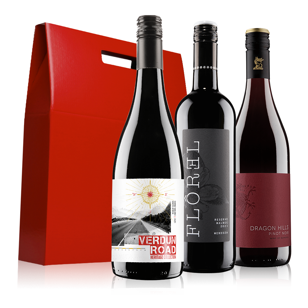 Luxurious Red Wine Trio Gift Set