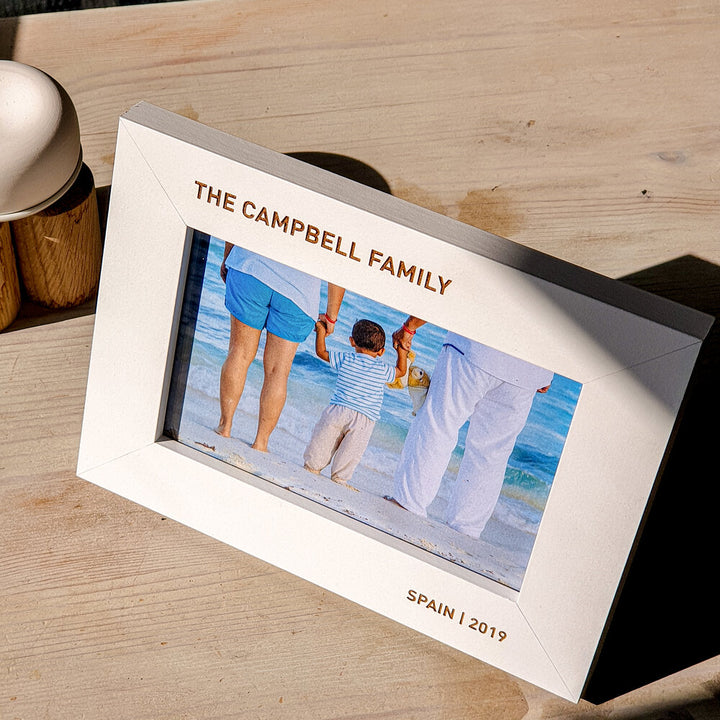 Personalised Wooden Picture Frame 6x4