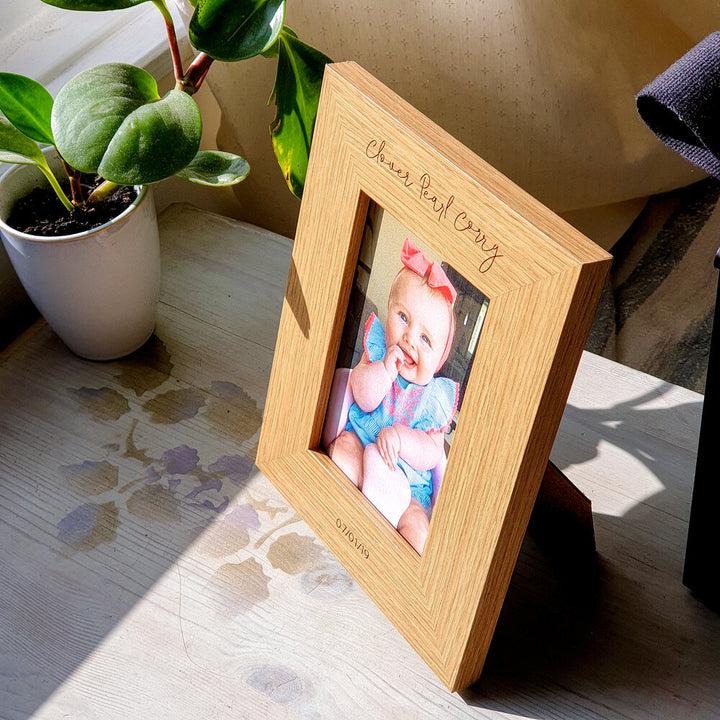 Personalised Wooden Picture Frame 6x4