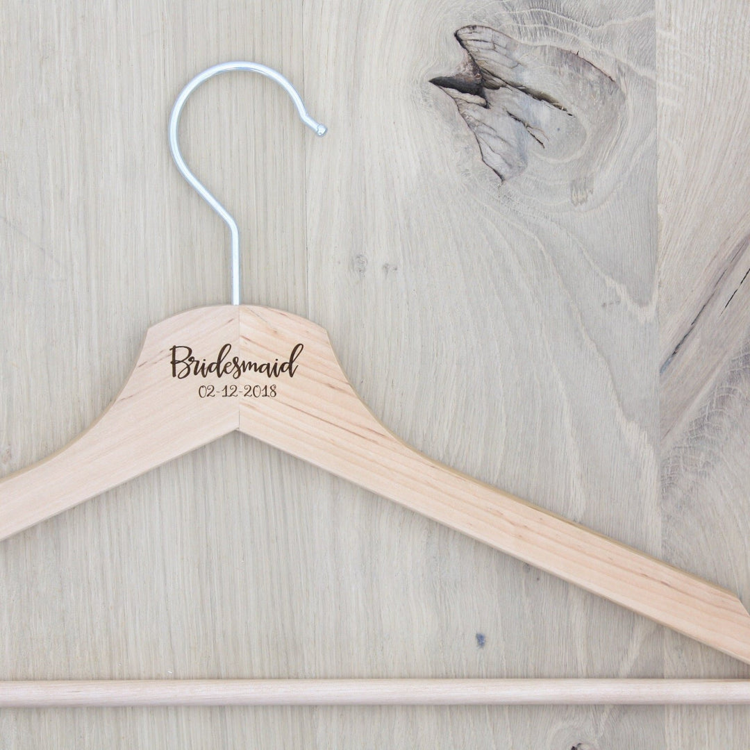 Personalised Wooden Clothes Hangers - Customisable Wardrobe Addition