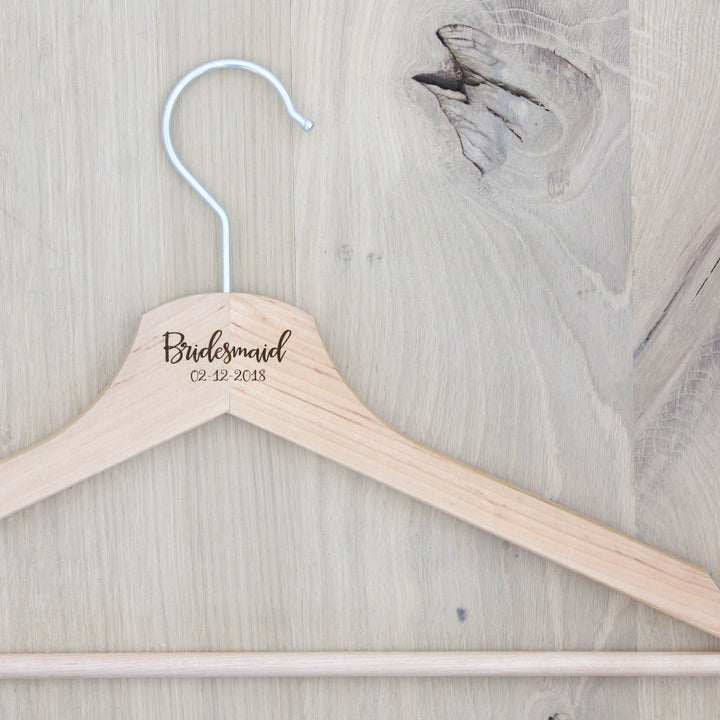 Personalised Wooden Clothes Hangers - Customisable Wardrobe Addition
